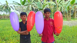 outdoor fun with Rocket balloon and learn colors for kids I kids episode  24 [upl. by Htehpaj]