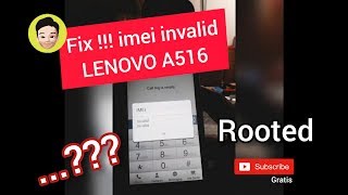 Fix Imei invalid Lenovo A516 Mobileuncle Tools [upl. by Attenra]