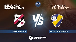 STREAMING SEGUNDA DIVISION  PLAYOFF SEMI JUEGO 2  SPORTIVO BAHIENSE VS PUEYRREDON [upl. by Leonsis]