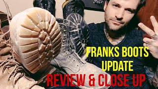 Franks boots updatereview amp comparison Up close viewing of My favorite work boots [upl. by Aralc]