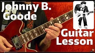 Johnny B Goode Guitar Lesson by Chuck Berry [upl. by Nimesh]