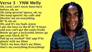 Clean Lyrics YNW Melly  Mixed Personalities ft Kanye West [upl. by Hnacogn]