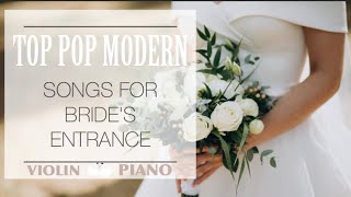 TOP 8 MODERN SONGS FOR WALKING DOWN THE AISLEThe best brides entrance wedding pop musicVSmusic4u [upl. by Zuckerman]