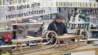 Schlitten reparieren  Der Winter kann kommen  Kufen erneuern  Hörnerschlitten [upl. by Miharbi]