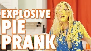 EXPLOSIVE PIE PRANK ft FouseyTUBE [upl. by Shriver]