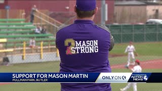 ONLY ON 4 Karns City Moniteau fans show support for Mason Martin [upl. by Charbonnier]