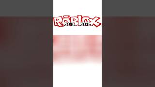 Roblox Logo Evolution 1989  2024 shorts trending roblox [upl. by Annavaj]