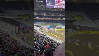 Detroit Supercross qualifying [upl. by Ynnatirb]