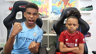 LIVERPOOL VS MAN CITY FIFA 21 W LITTLE BRO CAN I BEAT HIM [upl. by Sivrup]