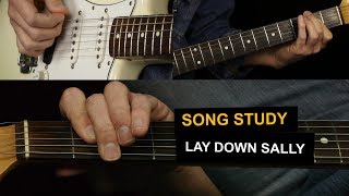 Lay Down Sally by Eric Clapton  Electric Guitar Lesson [upl. by Rosabelle]