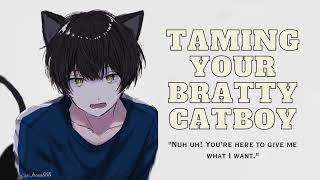 Tsundere Taming Your Bratty Catboy  ASMRAudio Roleplay [upl. by Swayne]