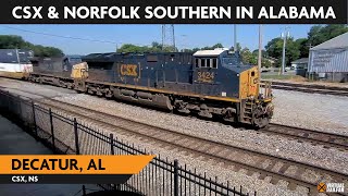 Decatur Alabama USA  Virtual Railfan LIVE [upl. by Oap]