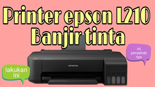 Cara mengatasi printer epson L210 banjir tinta [upl. by Docila]