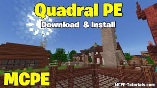 How To Download Quadral PE Texture Pack for MCPE 120  Get Quadral PE Texture Pack in Minecraft PE [upl. by Heywood555]