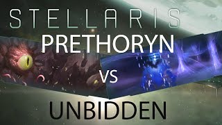 Stellaris  Prethoryn Scourge vs Unbidden  600 year timelapse [upl. by Ranjiv]