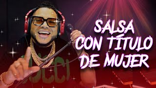 SALSA CON TITULO DE MUJER EN VIVO CON DJ JOE CATADOR [upl. by Ahsenor747]