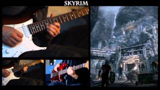 Skyrim  Dragonborn Heavy Guitar [upl. by Cirtap548]