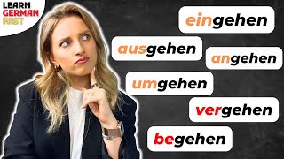 7 VERBEN mit quotGEHENquot 🇩🇪🚶‍♀️Deutscher Wortschatz B1  B2  C1  Learn German Fast [upl. by Eldorado]