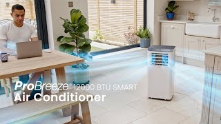 Pro Breeze 12000 BTU 3in1 Portable Air Conditioner with Smart App Control [upl. by Cartwell]