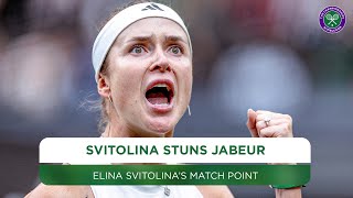 Elina Svitolina  Winning moment  Third round  Wimbledon 2024 [upl. by Cioffred879]