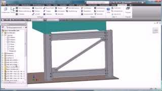 Stahlbau mit ASiProfile und Autodesk Inventor schnelle Stahlbaukonstruktion [upl. by Zulch]