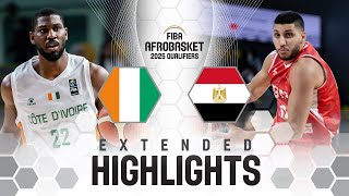 Cote dIvoire 🇨🇮 v Egypt 🇪🇬  Extended Highlights  FIBA AfroBasket 2025 Qualifiers [upl. by Rubbico994]