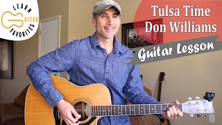 Tulsa Time  Don Williams  Guitar Lesson  Tutorial [upl. by Sirdi]