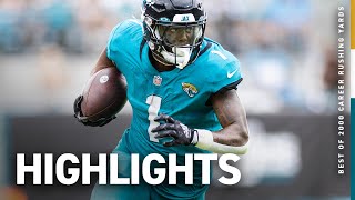 HIGHLIGHTS  Travis Etienne Jrs Top Career Rushes So Far  Jacksonville Jaguars [upl. by Lashoh]