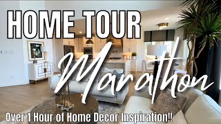 Model Home Tour Marathon 2024  Over 1 Hour of Decor Inspiration and Ideas [upl. by Obed]