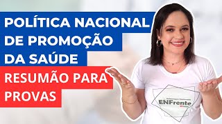 Política Nacional de Promoção da Saúde PNPS O que é PROMOÇÃO DA SÁUDE  Profa Juliana Mello [upl. by Nire592]