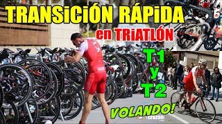 Cómo hacer una Transición Rápida en Triatlón T1 y T2 volando en Boxes 🚀 [upl. by Peters810]