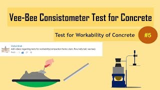 VeeBee Consistometer Test for Concrete  Test for Workability of Concrete 5 [upl. by Mazonson]