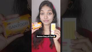 Santoor Soap pH Test 😱 ytshorts short viral youtube boombeauty [upl. by Annie416]