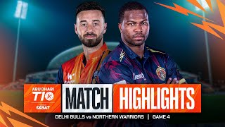 2024 Abu Dhabi T10 I Match 4 Highlights Northern Warriors vs Delhi Bulls  Season 8 [upl. by Davis]