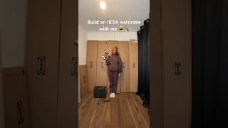 Build an IKEA wardrobe with me This really took me 3 days to build 💔 diyprojects wardrobe ikea [upl. by Aninep]