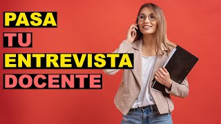 Entrevista para docente primaria GUÍA con preguntas [upl. by Yerffoeg]