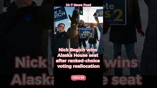 Nick Begich wins Alaska House seat after rankedchoice voting reallocation shorts [upl. by Cr21]