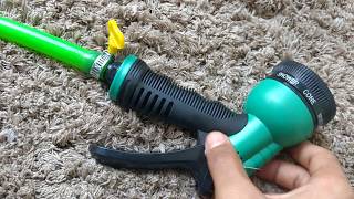 Water spray gun review hindiPART 1cheappowerfulPaytm99 rupees BIKE WASH GUN [upl. by Harbert540]