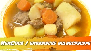 Echte ungarische Gulaschsuppe  würzig und herzhaft  Gulyásleves [upl. by Guendolen]