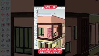 Sketchup Toturial Learn SketchUp in minutes Part15 sketchuptutorial [upl. by Gemini86]