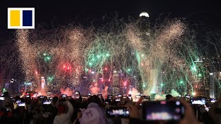 WATCH LIVE Hong Kong WinterFest fireworks display [upl. by Einobe161]