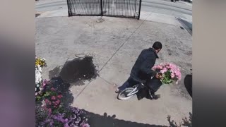 Man caught on camera stealing from Arleta nursery [upl. by Tybalt468]