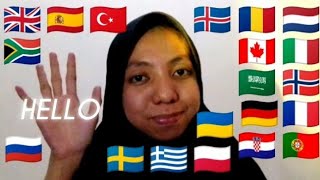 ASMR quotHelloquot in 20 Different Languages [upl. by Johanan]