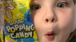 Tallulah’s Sour Time Warheads Popping Candy Review [upl. by Clercq669]