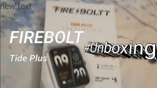 Unboxing a smart watch Firebolt tide plus [upl. by Ahgiel864]