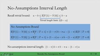 72  NoAssumptions Bound and ObservationalCounterfactual Decomposition [upl. by Belding]