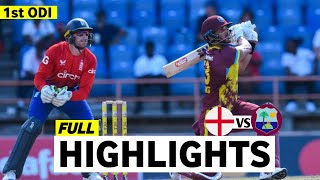 West Indies vs England 1st ODI Highlights 2024  WI vs ENG 2024  WI vs ENG 1st ODI Highlights 2024 [upl. by Vevina]