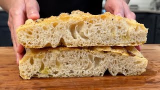 Garlic Focaccia 90 Hydration  Easy Recipe That Anyone Can Make [upl. by Nakasuji]