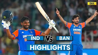 India Vs Bangladesh Highlights IND Beat BAN By 133 Runs Complete 30 Clean Sweep I Sanju Samson [upl. by Michaelina]