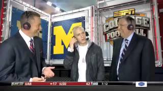 Eminems ESPN interview is really awkward [upl. by Eimyaj]